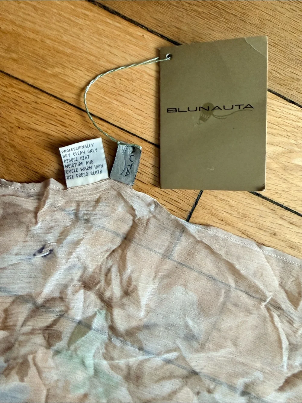 Lightweight Cream Floral Scarf Wrap